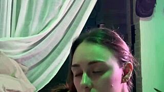 hot sister-in-law covered in cum homemade anal creampie ride