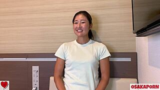 sexy muscular japanese aki moans ripped clothes toy orgasm pov