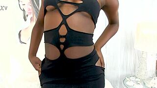 harmony rose takes huge black cock pov blowjob and gulps cum