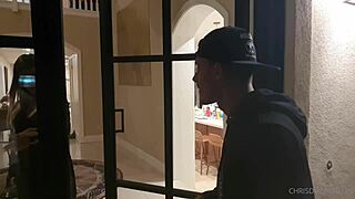 blonde babe marika milani fucked hard during night mansion visit