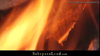 Skinny Teen Slave Bound Outdoor Spanked Tied and Facialed by Master