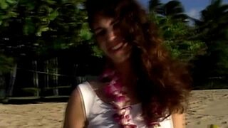 Amateur beauty teen poses prettily in casual young showcase