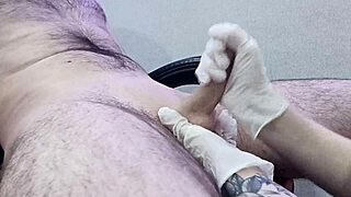 Nurse Shaves Patient's Groin Massages Cums Happy Ending Orgasm
