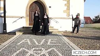 Crazy Catholic Nuns Lick Teen Pussies
