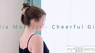 julia morozzi fingers her hairy wet pussy sensually