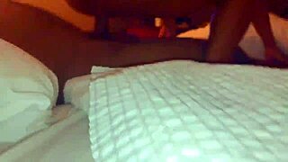 bouncing ebony teen ass on homemade monster black cock