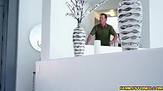 alaina dawson spreads small tits teen pussy wide for deep cock pounding.