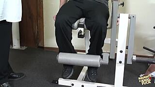 Busty blonde nurse drilled juicy ass by hung doctor cums