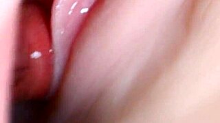 i can't get over how much lube she's got dripping from that big shaved pussy ready for double penetration fuck doll action