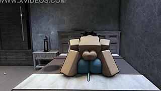 Hot Demon Bent Over for Rough Roblox Assfucking