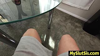 Stepsis, why suck and ride stepbro's cock so tight and horny?