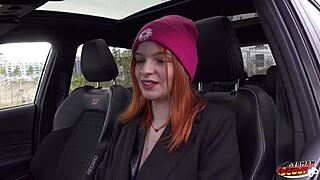 i picked up this skinny redhead teen with tight pussy and narrow ass for loud first anal fucking at my casting