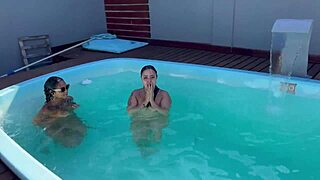 Poolside Novinhas Flash Big Tits Ass And Monster Cocks Public Blowjobs