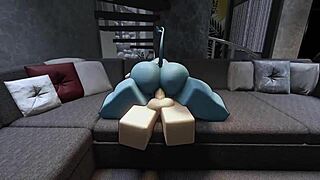 Hot Demon Bent Over for Rough Roblox Assfucking