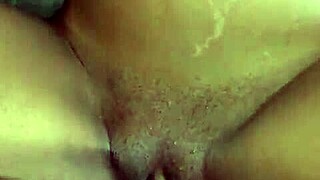 Girlfriend's Huge Dripping Pussy Gets Massive Cumshot