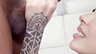 Wow! Stallion bobby grey can't resist cassidy lux's oiled feet and sultry pussy riding!