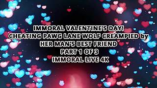 Lana Wolf ditches boyfriend for Matt Bird's curvy big tits valentine pounding