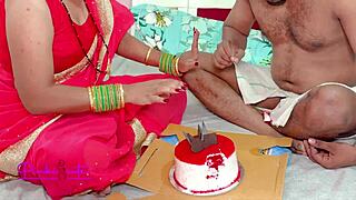 sasur ji fucks bahu hard after cutting anniversary cake