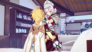 noelle shenhe aether unleash hidden genshin hentai creampie frenzy