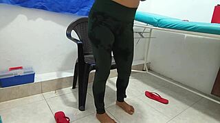 watch my curvy latina best friend strip naked in lingerie