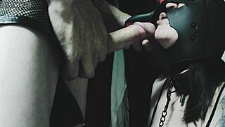 my little bitch gets whipped hard then gags on big cock trailer