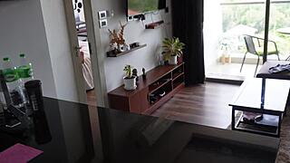 my big booty girlfriend moans loud as her pussy gets drilled deep by boyfriend on cam