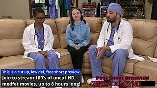 serena morgan spreads for rectal exam buttplug anal fingering just formality right