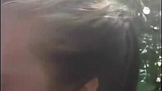 i get outdoor blowjob from cute tinder teen girlfriend