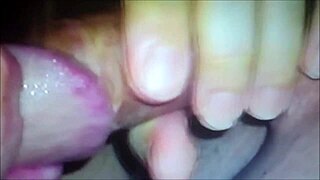Sexy babe fingers pussy and sucks cock in solo masturbation frenzy