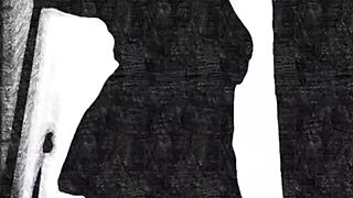 Domme mommy busts chuymaury's balls in pantyhose shoes!