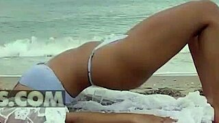 alika penagos hooks beach stud and takes dick in wet pussy