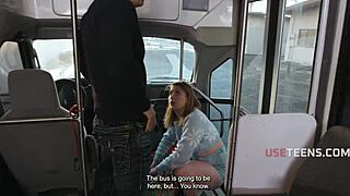 teens fuck outdoors on bus like normal daily life useteen