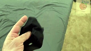 Stepmom Spots Stepson Jerking with Her Panties