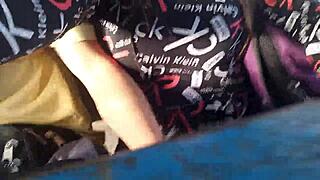 stranger gropes milf ass on bus to countryside visit wild dirty sex erupts with husband away