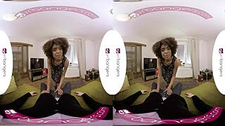 hot ebony student sucks and fucks in vr