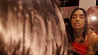 stepdaughter's addicted to stepdad's anal creampie in her tight vagninho with nick niquita