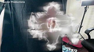 sarafina and i start chatting but end up stripping and riding wild next door.