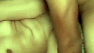 damn this petite tanned mexicana milf moans getting fucked doggystyle bent over in bedroom homemade