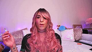 omg my first sissy smoke fetish vid, super close-up lips and exhales 😍💨