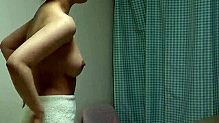 uh big titted japanese stewardess strips uniform for steamy shower... oops