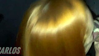 Redhead friends enjoy swing house glory hole session