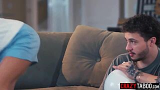 stepson shares his hot stepmom pristine edge with a buddy and she digs it