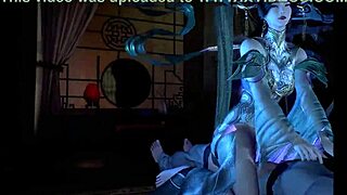 3d hentai temple oracle with huge natural tits gets monster cock creampie in animated asian bbw scene