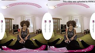 hot ebony student sucks and fucks in vr
