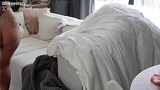 stepmom sneaks in after catching me with sex doll then rides my cock doggystyle till orgasm