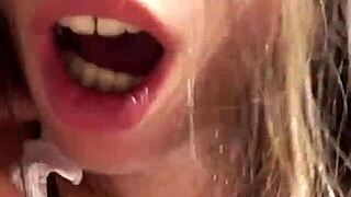 candie cross's tiny ass looks too good... gotta ruin it pov doggy drills creamy facial!