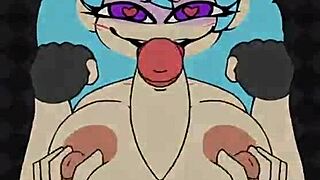 Sky explodes in orgasm as monster cock finally tittyfucks her big tits!