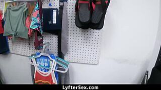 a young thief caught spying agrees to security guard's hardcore office fuck deal