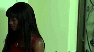 black babe slurps cock then takes massive facial cumshot