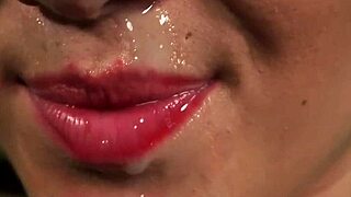 i love watching this horny beauty gulp my hot cum facial